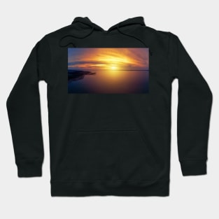 Stunning sunset over the lake Hoodie